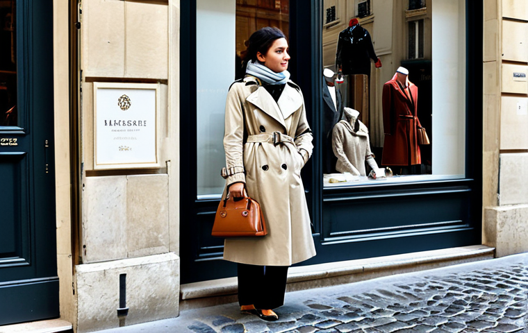 프랑스에서 쇼핑할 때 환급받는 방법 - Parisian Shopping Scene**

"A stylish woman, fully clothed in a chic, modest Parisian outfit (e.g., ...