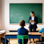 Home 20 프랑스의 교육 제도 및 학교 생활 - A modern French classroom scene blending tradition and innovation: a diverse group of students atten...