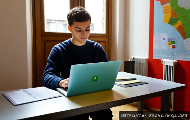 Home 17 프랑스 대학 입학 절차 및 추천 학교 - Photorealistic French university admissions scene, a prospective student in a bright Paris apartment...